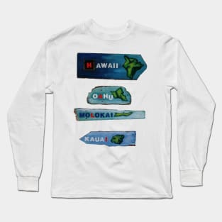 Hawaii, an Island Paradise Long Sleeve T-Shirt